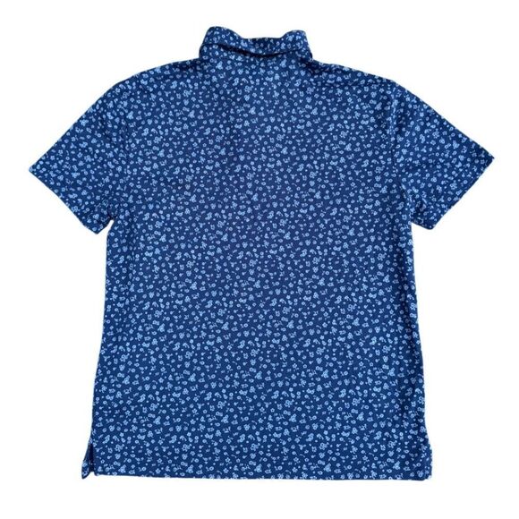 Ralph Lauren Men's Slim Fit Soft-Touch Polo in Tossed Navy Floral Size Small - Picture 7 of 9